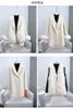 Women's Wool Blend 100 Blends Coat Jacket With Luxury Fur Vest Warm Lady Overcoats JT3211 230922