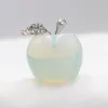 30MM Apple Statue Healing Crystal Home Decoration Gemstone Natural Stone Carved Figurine Room Ornament Christmas Gift Wholesale