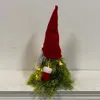 Oggetti decorativi Figurine Decorazioni natalizie Incantevole bambola gnomo natalizio Ornamento luminoso Realistico ramo di un albero artificiale Nano carino per la stanza delle feste 230923