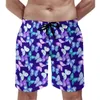 Herr shorts sommarbräda vacker fjäril sportkläder färg djur design korta byxor mode bekväma badstammar