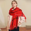 Foulards Femmes Automne Hiver Écharpe Lady Cachemire Sentiment Silencieux Printemps Automne Grande Couverture Classique Plaid Châle Doux Chaud Wrap En Gros 230831