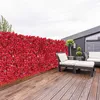 装飾的な花人工花の壁パネル花柄の背景ガーデンフェンスvineプライバシーウェディングパーティーブライダルシャワーデコレーション