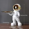 Decorative Objects Figurines NORTHEUINS Resin Creative Astronaut Porch Key Storage Living Room Desktop Tray Office Interior Decoration Object Items 230923