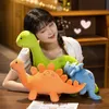 Peluş Yastıklar Yastıklar Karikatür Renkli Dinozor Oyuncak Sevimli Dolgulu Hayvanlar Triceratops Peluşlar Kawaii Yumuşak Çocuk Oyuncakları Erkekler İçin Ev Dekoru 230922