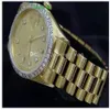 Orologi di moda di lusso da uomo di alta qualità in oro giallo 18 carati quadrante con diamanti orologi con lunetta orologio da uomo automatico orologio da polso da donna Multi316R