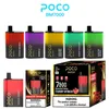 Original POCO BM 7000 Puffs Disposable Vape E-Cigarettes Pod Device Powerful Battery 17ml Prefilled Cartridge Mesh Coil With Airflow Adjustable Vape Pen