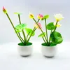 Dekorative Blumen 1PC gefälschte Pflanze Garten liefert Simulation Lotus Home Dekoration Blume Bonsai 7 Gabeln hochwertige künstliche Pflanzen