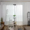 Vorhang Asazal, weißer Tüll, durchsichtige Erkerfenster-Gaze-Vorhänge für Wohnzimmer, Balkon, individuelle Größe, moderne Voile-Vorhänge, Schlafzimmer-Dekoration, 230923