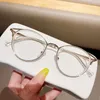 Sunglasses Anti-Blue Light TR90 Glasses Women Men Oversized Optical Frame Eye Protection Ultra Eyeglasses Office Computer Goggles