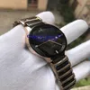 Whole Unisex zegarki słynne nowoczesne męskie mody mody czarny ceramiczny zegarek damski zwykły męski sport 37mm304e