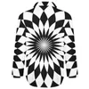 Женские блузки Свободная блузка с мандалой в клетку Черно-белые мандалы с цветами Уличный стиль Оверсайз с длинными рукавами Красивая рубашка с узором Топ