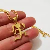 meisjes stijl Vrouwen Rvs Hanger Jugallo Hatchetman Hatchet Man Charms MINI Kleine Ketting ICP Sieraden Zilver Goud b296I