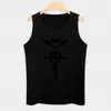 Canotte da uomo Edward Elric Symbol Top T-shirt Uomo Abiti estivi Abbigliamento uomo Cotone