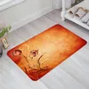 Carpets Flower Red Rose Retro Style Kitchen Floor Mat Living Room Decor Carpet Home Hallway Entrance Doormat Balcony Door Anti Slip Rug