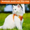 Dog Collars Walking Rope Chest Strap Leads Reflective Chain Harness Cat Breast Pet Vest Hand Holding Breathable Mesh