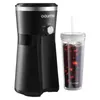 Gourmia Iced Coffee Maker mit 25 Fl oz. Wiederverwendbarer Becher, schwarz