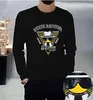 Hoodie Designers hoodies Suéter masculino de gola redonda com padrão de diamante quente impresso, camisa inferior masculina de marca moderna, top relaxado e confortável