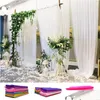 Fajas 48/72 cm 10 metros Sheer Crystal Organza Tle Roll Tela para decoración de bodas DIY Arcos Silla Favor de fiesta Suministros 751 Drop Ot57O