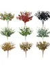 Decorative Flowers 1Bunch Artificial Eucalyptus Leaves Stems 18.11in Greenery For Farmhouse Vase Bouquets Wedding Home Decor