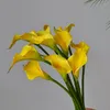 Decorative Flowers 32cm PU Calla Lily Ultra-real Feel Simulation Flower Home Table Decoration Wedding Hand Bouquet