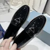 Spring Autumn Flat Bottom Formal Shoes Famous Woman Designer Brand Lefu Shoe Genuine Leather Triangle Standard Solid Low Heel Ladies Small Leather Shoes 2 Options