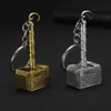 10st Lot Movie Studenter Mens Rocky Accessories Hammer Keychains Quake Metal Key Chains Gift Party Toy Props for Men224i