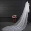 Brudslöjor White/Ivory 3M Wedding Veil Two-Layer Long Bridal Head med kamtillbehör Fashion Veils