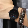 erkek kol saati CRRJU Relojes casuales de negocios para hombre a la moda 24 horas Reloj de cuarzo de diseño único Reloj de pulsera deportivo resistente al agua de malla 255h