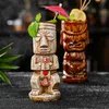 Tassen Hawaii Osterinsel Tiki Kreative Porzellan Bier Wein Becher Cocktail Party Tasse Bar Werkzeug Keramik 300 700 ml 230923