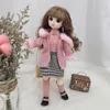 人形30cm bjd doll 12 Movable Joints 16 Girls Dress 3d Brown Eyes Toy Toy Toy With Closes Shoes Kids Toys for Girl Childrenギフト230923