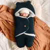 Sacos de dormir Inverno Algodão Bebê Saco de Dormir Macio Bebê Cobertores Carrinho Envoltório Criança Saco de Dormir para Nascido Sleepsack Engrossar 06M 230922