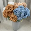 Decorative Flowers Artificial Rose Flower Floral Bouquet Home Decoration Table Garden Ornament Wedding Party Gift Po Prop Supplies