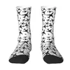 Chaussettes pour hommes, motif d'avion aléatoire, équipage unisexe, nouveauté pilote de chasse d'aviation, robe printemps été automne hiver