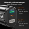 Cell Phone Chargers USLION GaN 65W USB C Charger Quick Charge Korea Plug PD USB-C Type C Fast USB Charger For Max 230922