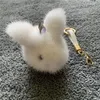 Keychains Fur Mink Hair Rex Dress Cute Ball Bag Key Chain Car Pendant Ornaments Keychain Luxury