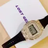 Lost General 2019 GD Samma Hip Hop Super Flash Diamond Par Quartz Electronic Watch med den högsta kvalitetsförsäkring257U