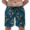 Herr shorts sommarbräda vacker fjäril sportkläder färg djur design korta byxor mode bekväma badstammar