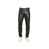 Pantaloni da uomo Jeans skinny in pelle nera Elastici lunghi Tendenza moda super europea e americana