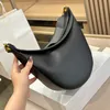 Luxury designer fashion women's bag Designer handbag Diagonal Underarm bag Large capacity Crescent bag Deformable shoulder bag Crescent purse