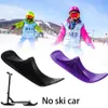 Luge 2 pièces pièces de Scooter Sports de plein air 2 en 1 pratique planche de Ski noire Durable hiver ajustement Direct remplacement traîneau universel 230922