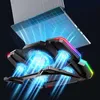 Laptop Coolcold laptop Cooler RGB Notebook Gaming Cool Stand Ergonomics Pięć wentylatorów 2 porty USB z wyświetlaczem HD dla 14-17 cali L230923