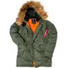 Herenjassen Winter N3B puffer mannen lange jas militaire bontkap warm tactische bomber leger koreaanse dikke parka 230923