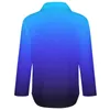 Dames blouses blouse vrouwelijk modern aqua blauw indigo en zwart streetwear losse herfst lange mouwen trendy shirt design kleding