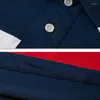 Polos pour hommes Polo à rayures Hommes Grande taille 6XL Chemises à manches courtes Été Respirant Couleur Contraste Couverture en coton Plus 5XL