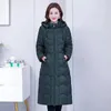 Parkas en duvet pour femmes, veste d'hiver décontractée, Slim, à capuche, longs, légers, chauds, à la mode, en coton rembourré, Chaquetas Jaquetas, 2023, 230922