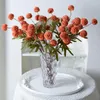 Dekoracyjne kwiaty symulowane 5 jesiennych Taraxacum Zielona cebula kulka Wedding Room Decoration Pography Rekwizyty