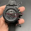 Montres noires complètes célèbre montre de mode pour hommes moderne décontracté hommes VK Quartz chronographe montre de Sport 42mm277l
