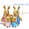 Dolls Children's Simulation Forest Animal Family 1 12 Scale Dollhouse Furniture Miniature 112 Rabbit Bear Panda Girl Pretend Play Set 230922