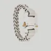 Charm Bracelets 1017 ALYX 9SM Double-Layer Alloy Buckle Bracelet Simple Hip-Hop With The Same Ins Tide Brand Fashion All-Match Jewelry