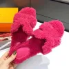 Designer Cotton Slippers Luxury Sandals Women's Slippers Flip Flops Casual Fashion Slippers Winter Warm Furry Slippers